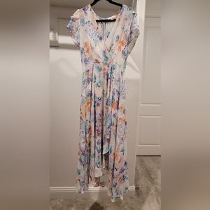 Floral high low dress